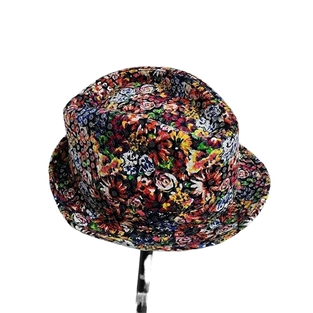 DISNEY KIDS CLEAR SEQUINS FABRIC FEDORA HAT